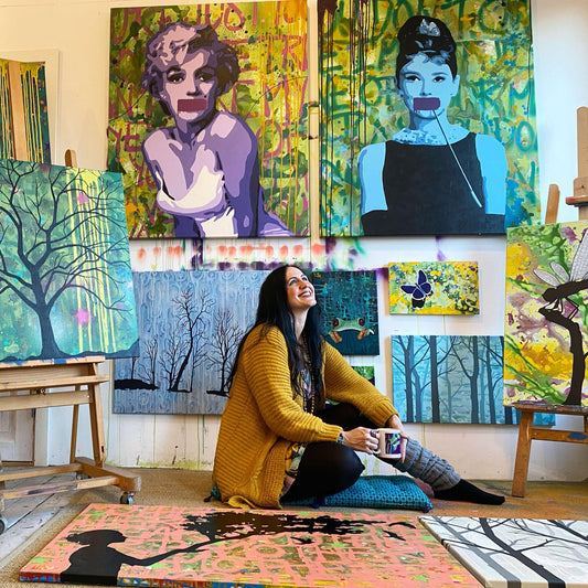 Mal et felles kunstverk | Kreativ aktivitet for julebord og teambuilding | Instagram kurs i Oslo | Kulturkultur