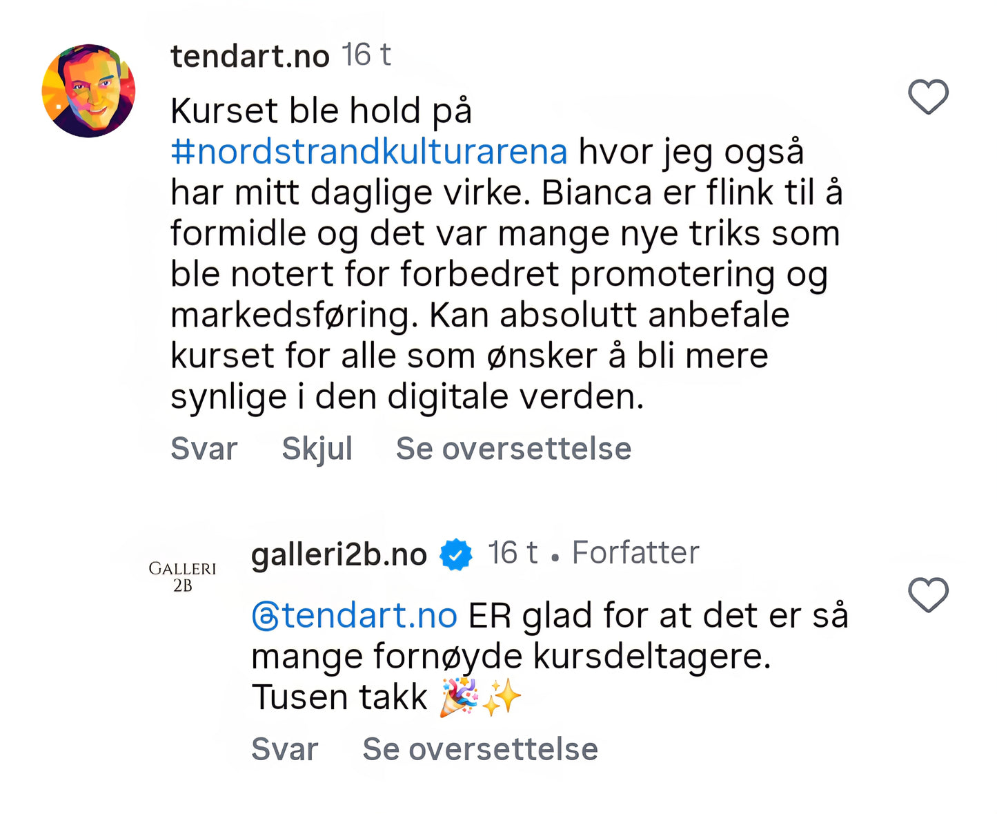 Markedsføringskurs i sosiale medier på Nordstrand Kulturarena der deltakerne lærer hvordan de får vekst og synlighet på Instagram