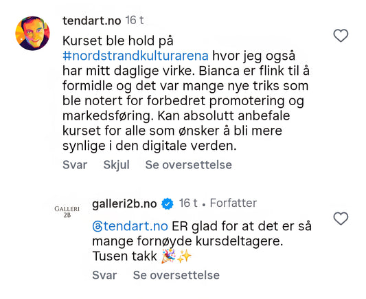 Markedsføringskurs i sosiale medier på Nordstrand Kulturarena der deltakerne lærer hvordan de får vekst og synlighet på Instagram