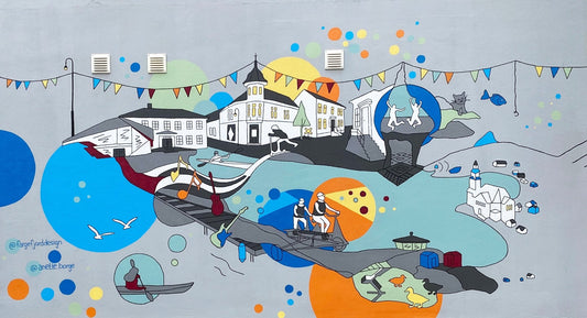 Veggmaleri for bedrifter | Skap et kunstverk sammen | Instagram kurs i Oslo | Kulturkultur