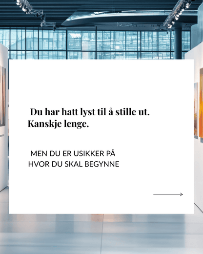 Vil du stille ut kunsten din? Kunstutstilling i april - 5 ledige plasser 🌟 | Instagram kurs i Oslo | Kulturkultur