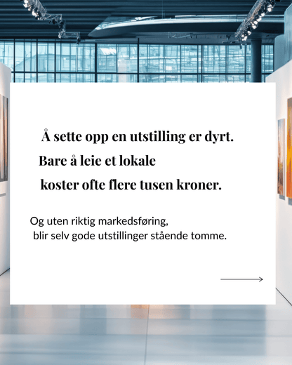 Vil du stille ut kunsten din? Kunstutstilling i april - 5 ledige plasser 🌟 | Instagram kurs i Oslo | Kulturkultur