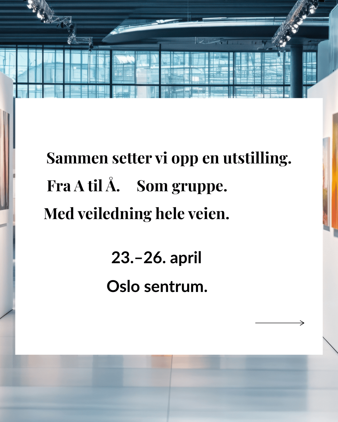 Vil du stille ut kunsten din? Kunstutstilling i april - 5 ledige plasser 🌟 | Instagram kurs i Oslo | Kulturkultur
