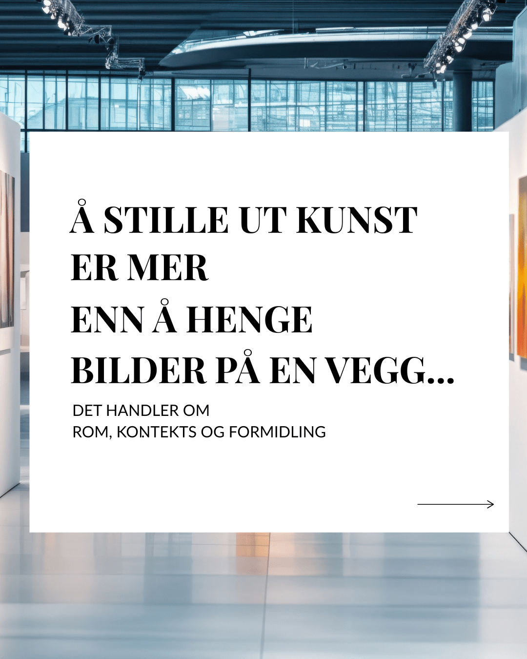 Vil du stille ut kunsten din? Kunstutstilling i april - 5 ledige plasser 🌟 | Instagram kurs i Oslo | Kulturkultur