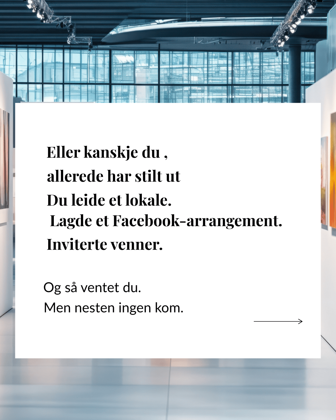 Vil du stille ut kunsten din? Kunstutstilling i april - 5 ledige plasser 🌟 | Instagram kurs i Oslo | Kulturkultur